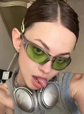保罗雷朋官网千禧风Y2K绿色墨镜女个性朋克辣妹复古小框ins欧美网