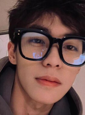 保罗雷朋官网GM黑框眼镜大框平光镜V字男女近视可配度数防蓝光防