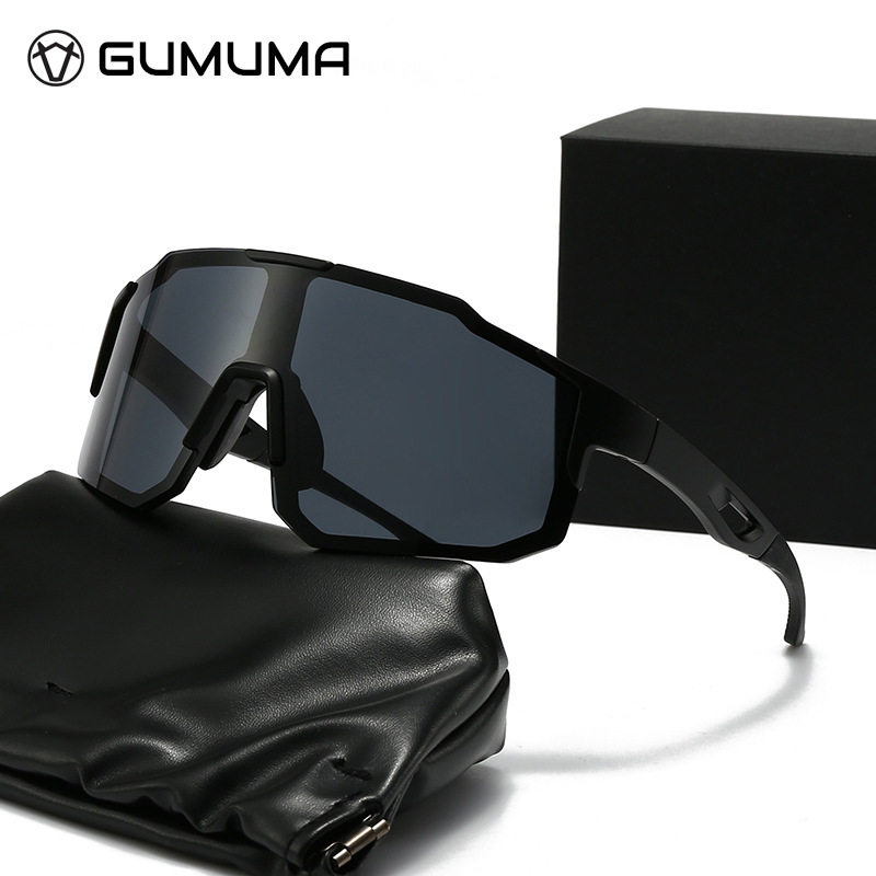 保罗雷朋官网新款跨境户外运动太阳镜9337大框一体式骑行挡风眼镜