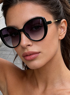 保罗雷朋官网2026时尚猫眼太阳镜复古百搭撞色镜框潮墨镜修饰圆脸