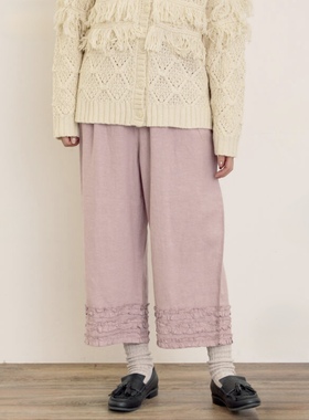 sm2粉色全麻花边裤 国现2件