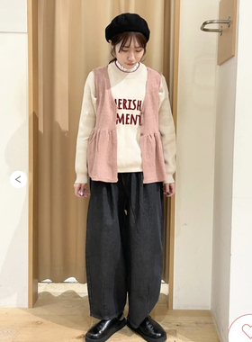 sm2粉色针织马甲 国内现货