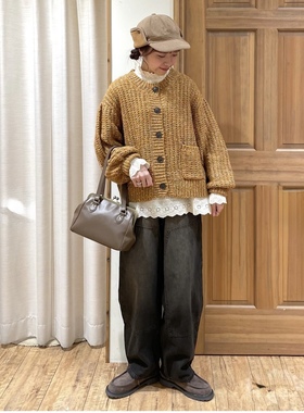 sm2折上折彩线开衫 在途1件 196元截图拍一元链接