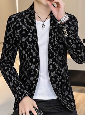 韩版修身春秋男士夹克西装外套