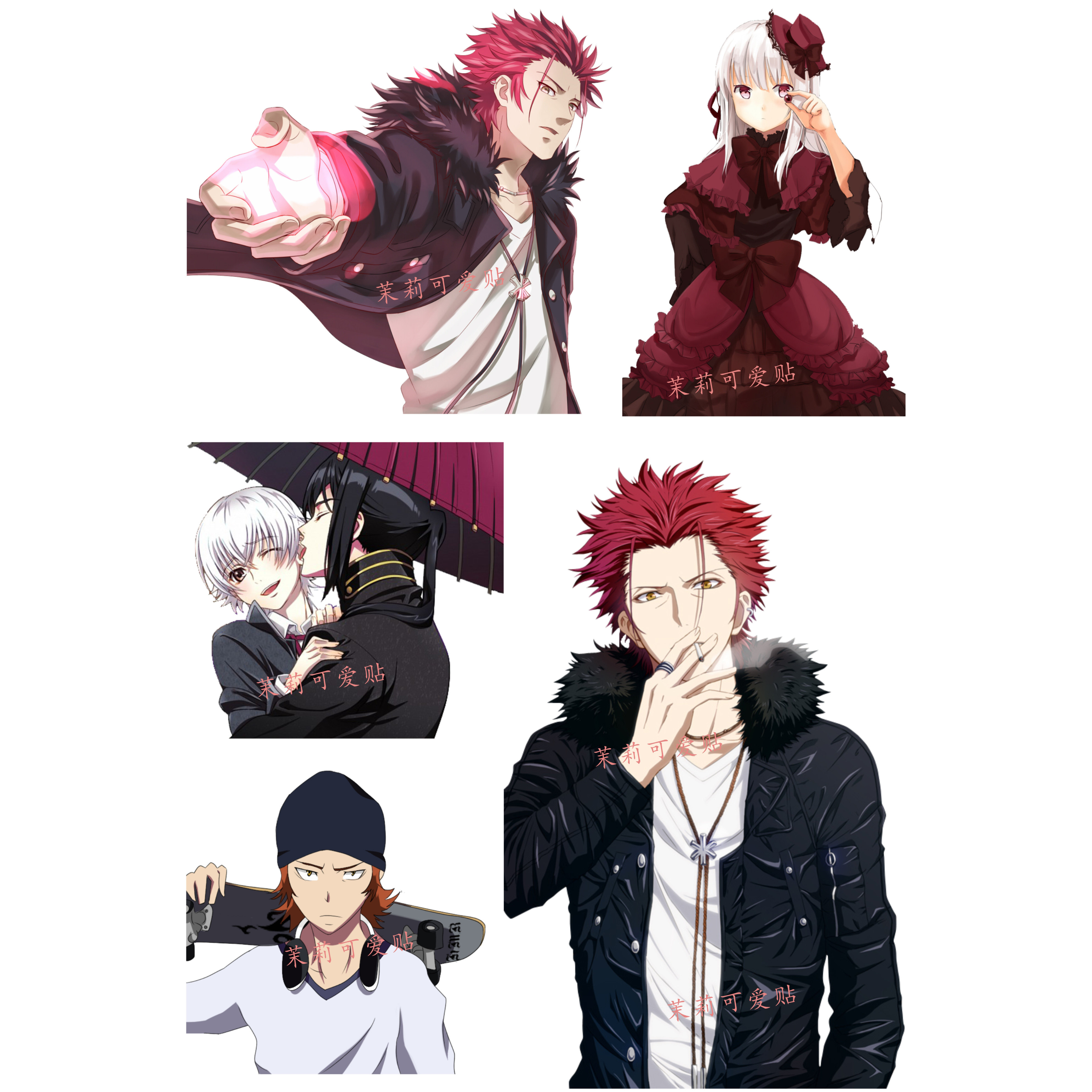 k project周防尊栉名安娜动漫笔记本电脑旅行箱行李箱拉杆箱贴纸