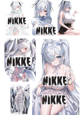 NIKKE胜利女神妮姬水晶公主灰姑娘周边笔记本电脑手机行李箱贴纸