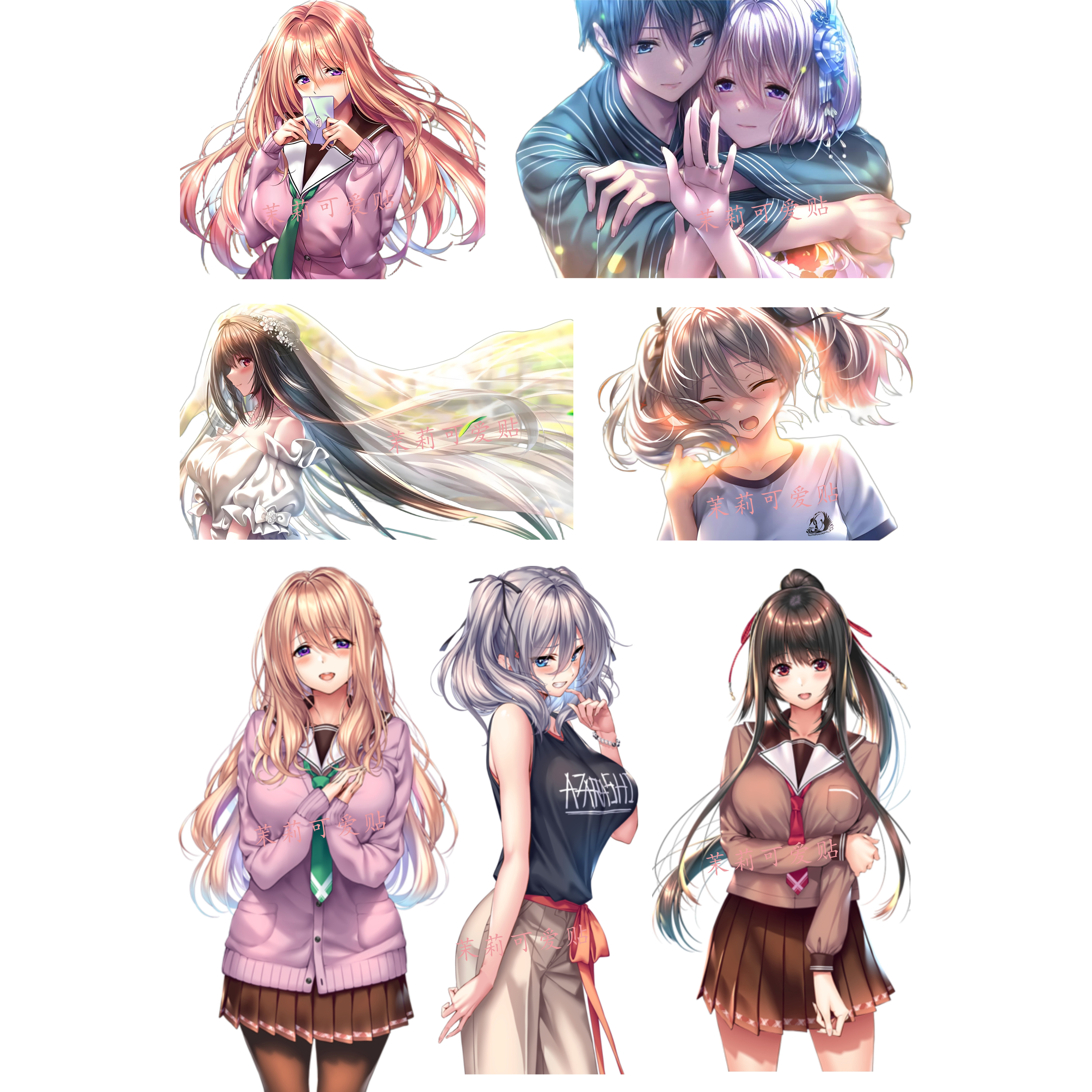 甜蜜女友咲来结灯千岁笔记本贴纸