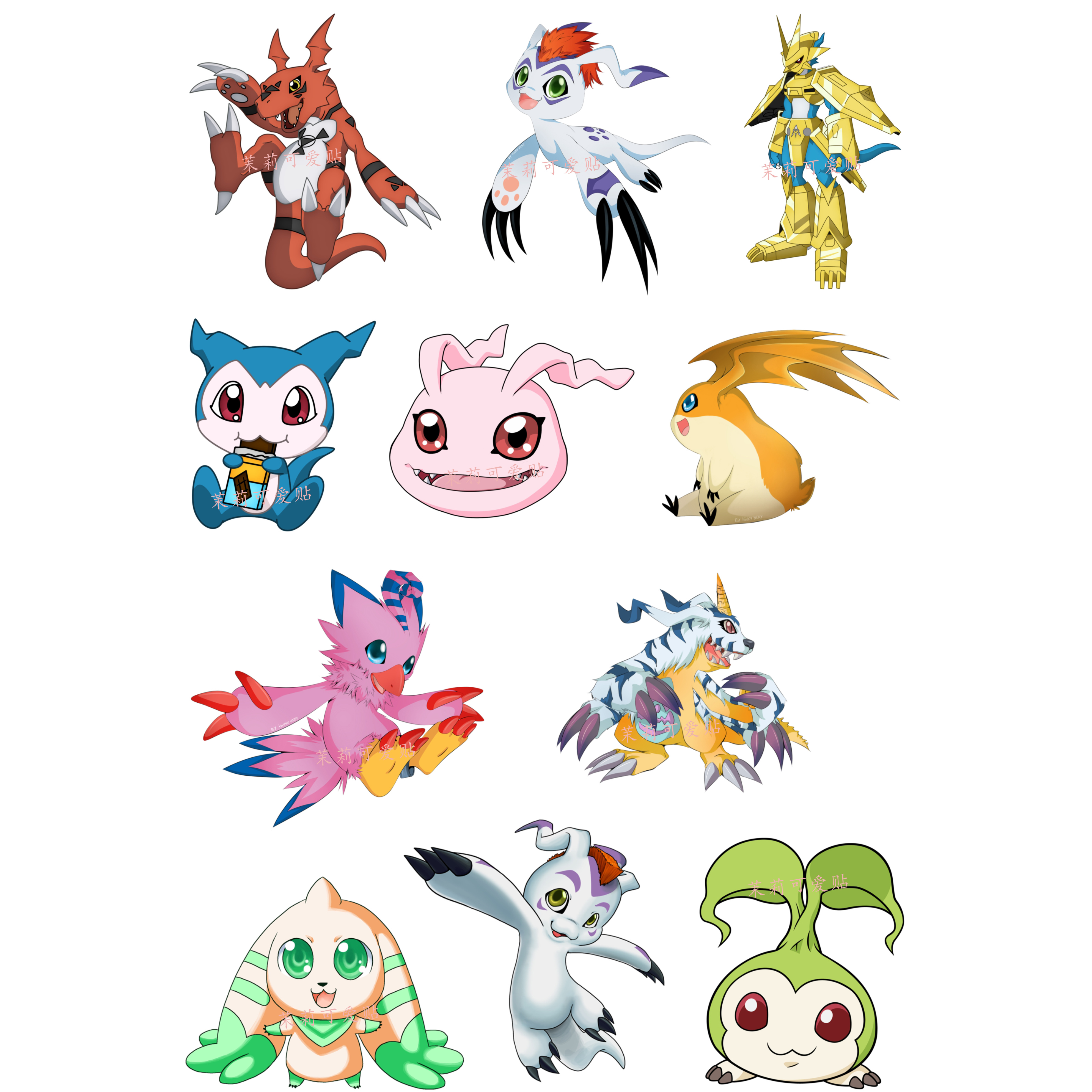 数码宝贝暴龙周边可爱卡通笔记本电脑手机行李箱旅行箱拉杆箱贴纸