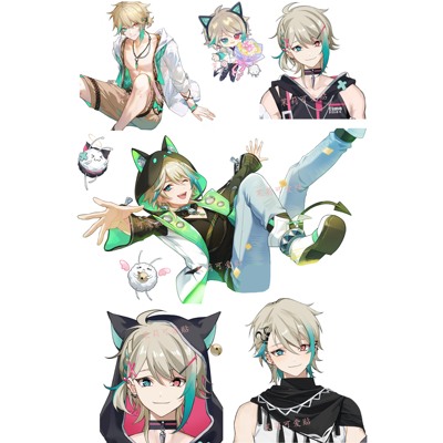 阿萨aza笔记本电脑行李箱贴纸