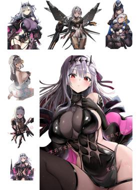 Nikke胜利女神妮姬神罚周边二次元游戏笔记本电脑手机行李箱贴纸