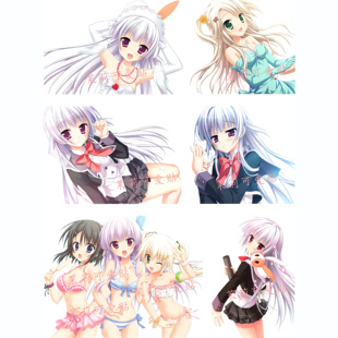 初雪樱玉树樱周边二次元galgame笔记本电脑手机行李旅行箱贴纸