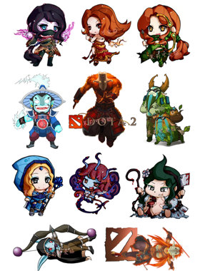 刀塔dota2笔记本电脑手机贴纸