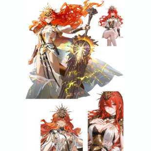 鸣潮奥古斯塔周边游戏二次元动漫笔记本电脑手机行李旅行箱贴纸