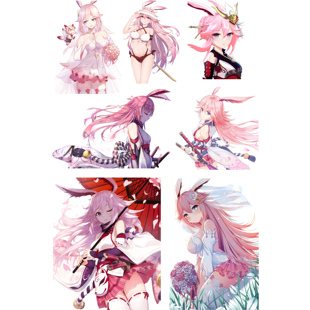 崩坏3八重樱周边游戏二次元动漫笔记本电脑手机行李箱旅行箱贴纸