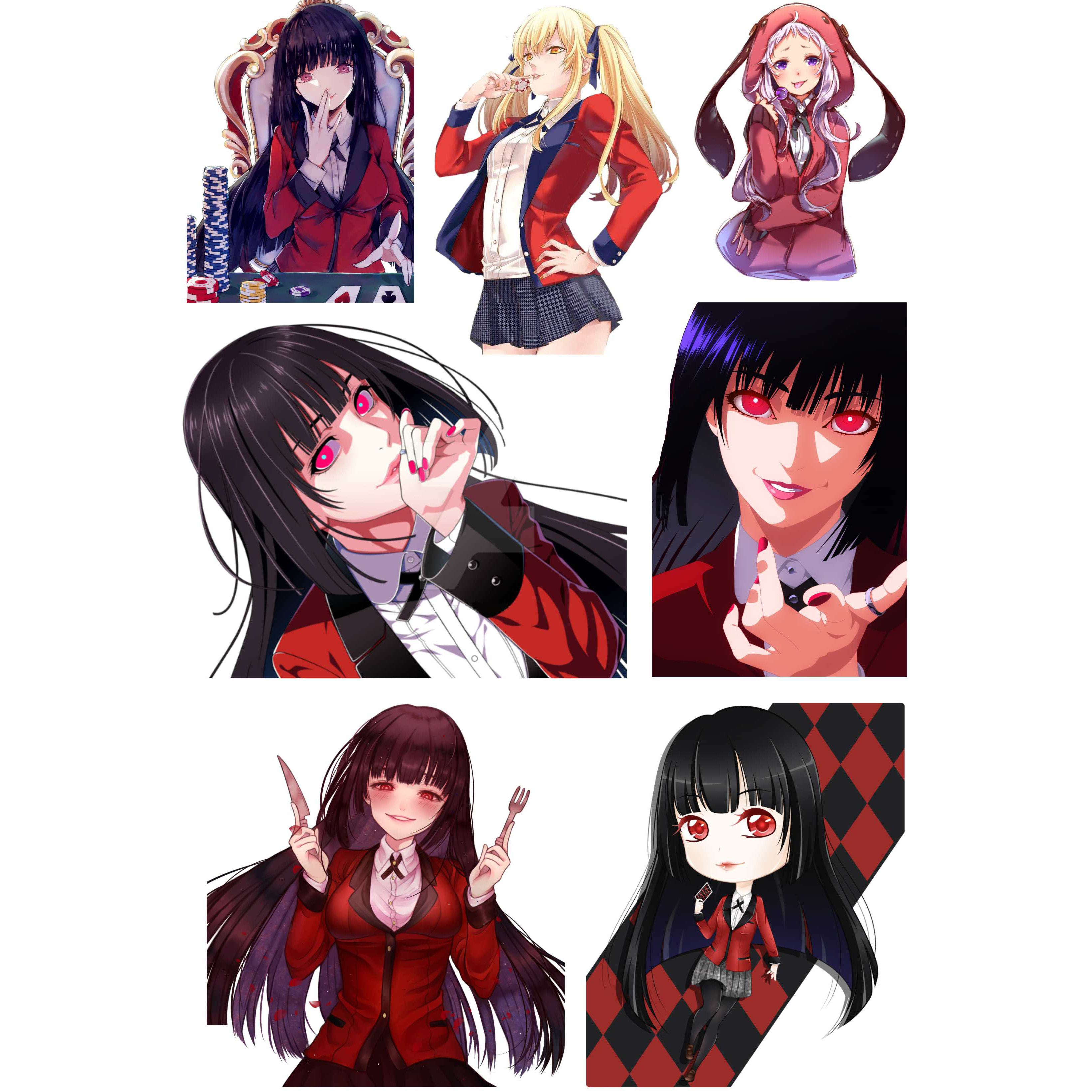 狂赌之渊蛇喰梦子动漫笔记本电脑手机行李箱旅行箱拉杆箱贴纸