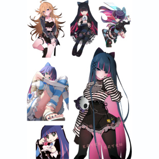 吊带袜天使Stocking史朵巾周边二次元笔记本电脑手机行李箱贴纸