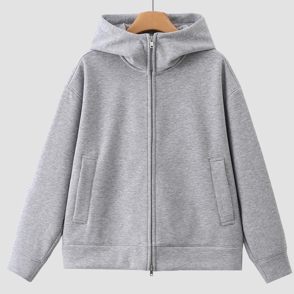 加绒加厚连帽夹克美式慵懒外套女