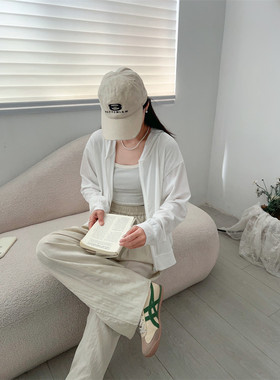 纯棉超薄透气防晒开衫长袖外搭女
