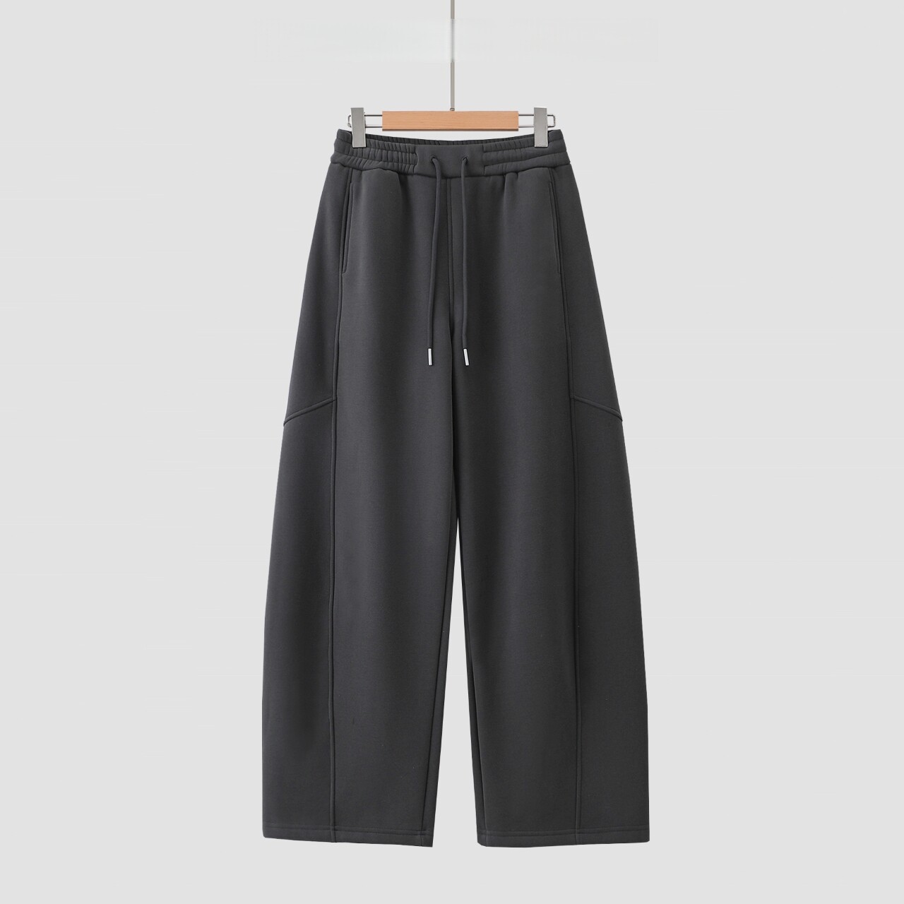 立体裁剪加绒廓形弯刀裤女窄版阔腿裤冬季垂感宽松休闲运动裤卫裤,女装/女士精品,卫裤,淘宝优惠券,粉丝福利购,淘宝优惠卷