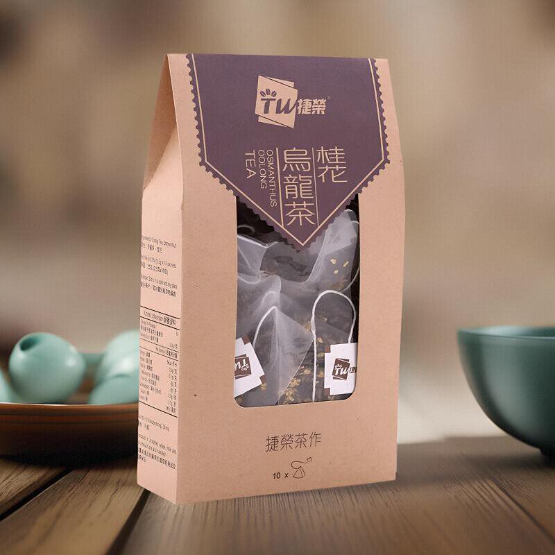 (3香港进口顺丰)捷荣桂花乌龙原叶茶包10包TW代式货版购TSITWING