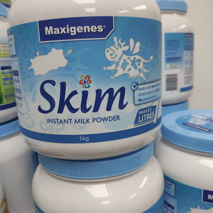 (2香港进口顺丰)美可卓脱脂奶粉1kg蓝妹子澳洲代式货版购Maxigene