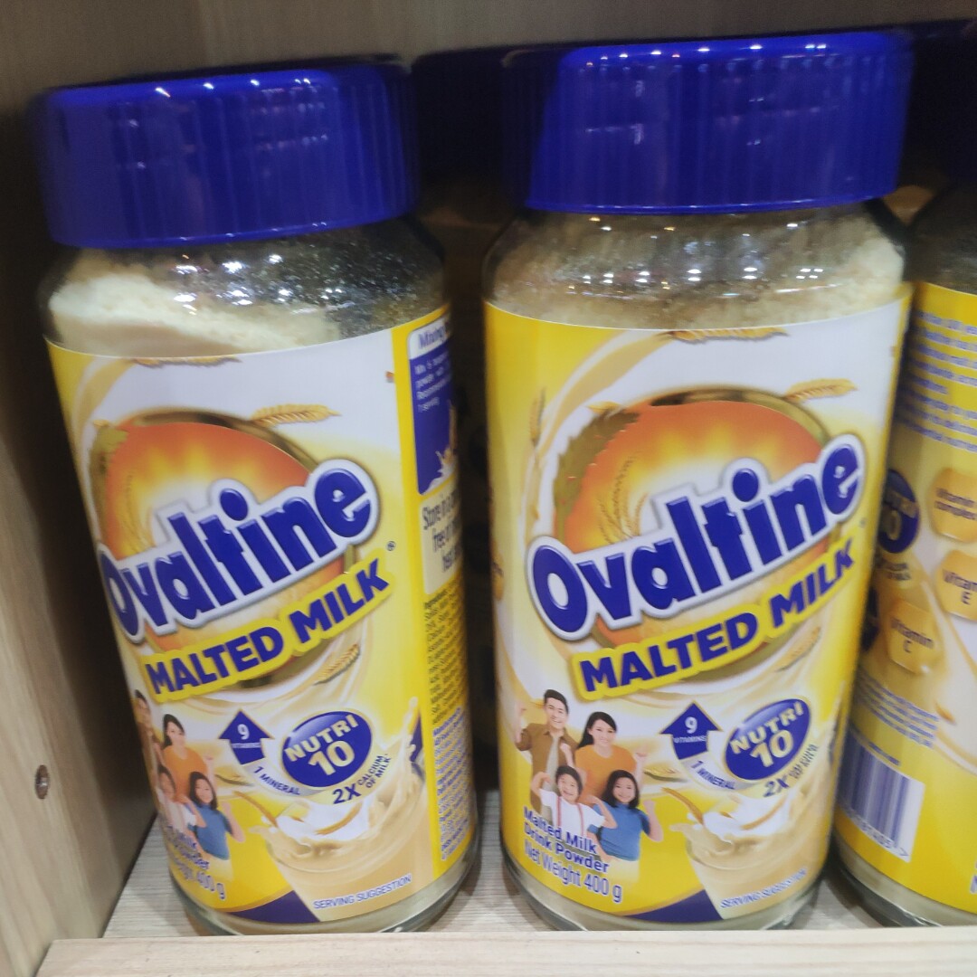 (15香港进口顺丰)阿华田牛奶麦芽饮品400g冲饮代式货版购OVALTINE