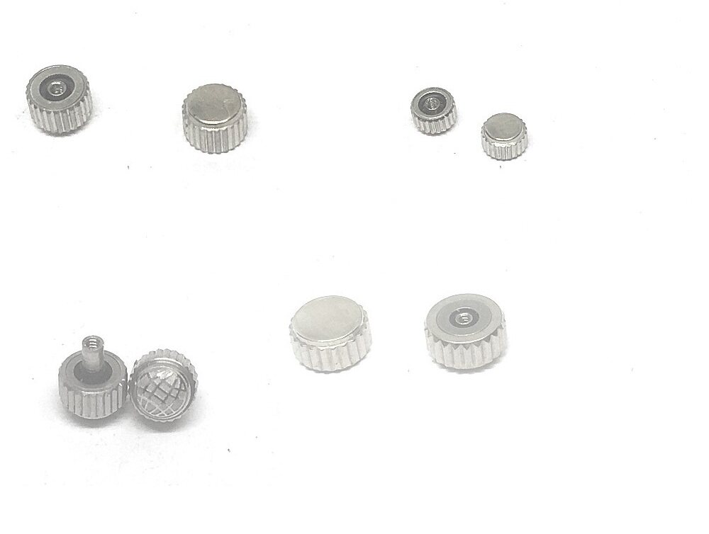 全钢手表把头石英表自动机械把滴男女把头钢色表冠长管短管手