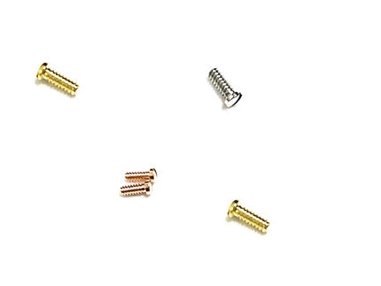 手表配件 国产适用于代用卡地 后盖螺丝3.0*1.0 4*.10全钢一字螺