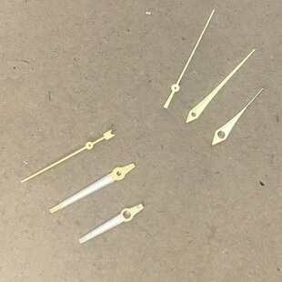 适用于2035手表机芯指针表针金属针手表零件黄金色2035手表针