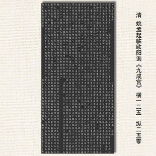 姚孟起临九成宫全碑图 高清宣纸微喷每个字约5cm 尺寸为208*100cm
