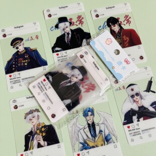 CH五常透卡 CountryHumans国家拟人二次元周边高清透明收藏小卡片