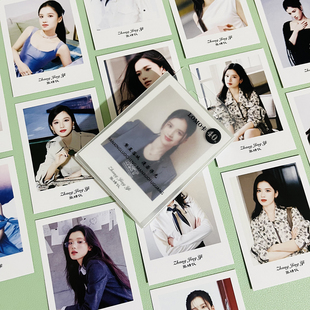 张婧仪新款 写真照片拍立得留言小卡片 lomo卡明星周边亲笔签名同款