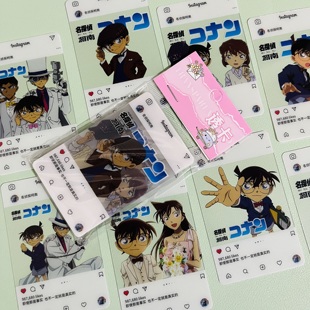 名侦探柯南pvc透卡 灰原哀毛利兰动漫周边拍立得透明收藏小卡片