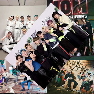 Stray Kids海报方灿李旻浩徐彰彬男团明星周边宿舍墙贴卧室大壁纸