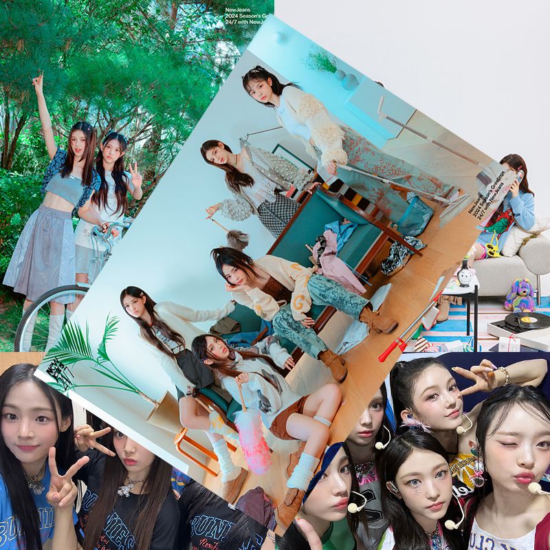 NewJeans海报范玉欣金玟池李惠仁牟智慧同款周边宿舍墙贴卧室壁纸
