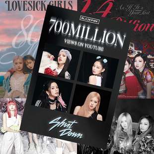 BLACKPINK海报 房间墙贴卧室壁纸 金珍妮Lisa朴彩英JISOO周边同款