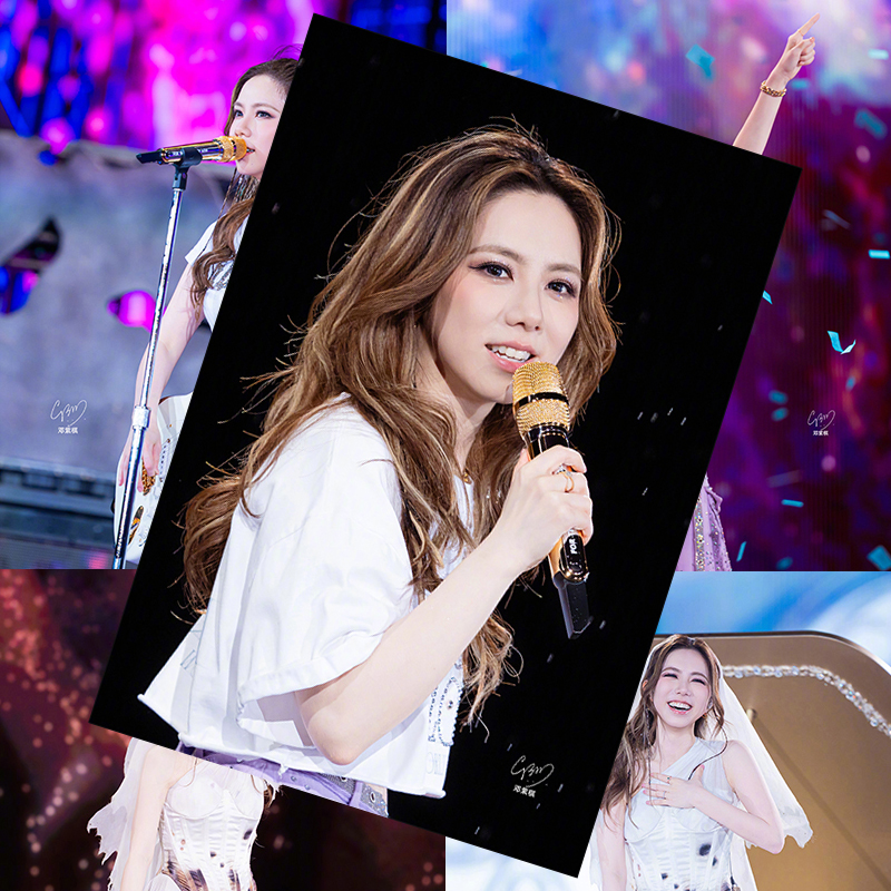 邓紫棋新款海报 明星周边同款亲笔签名写真照片卧室壁纸室内墙贴