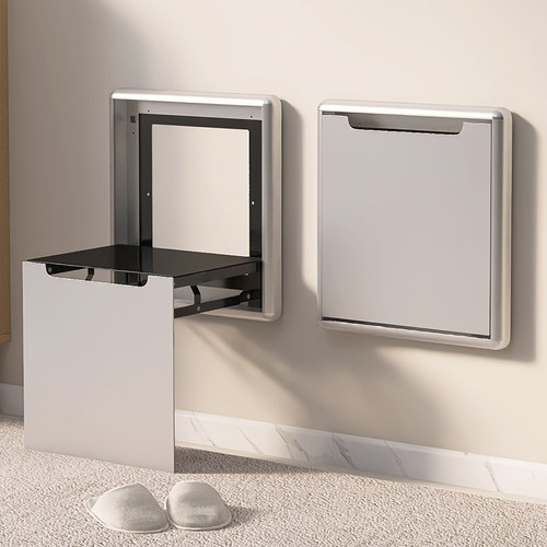 顾家乐折叠换鞋凳壁挂式隐形