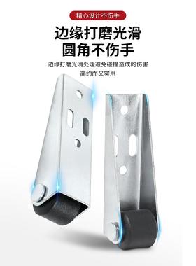 轨道滑轮静音垂直微型承重尼龙万向轮支撑门下垂底家具移动平移门