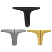 家具沙发脚茶几腿支撑脚轻奢橱柜浴室柜床头脚床增高腿斗柜金属脚