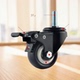 推车带刹金钻轮子重型万向脚轮静音转向行李箱聚氨酯滚轮拉杆箱手