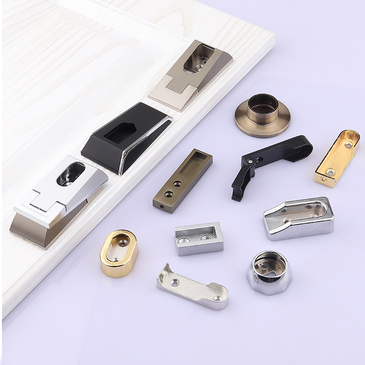 顾家乐五金法兰座挂衣杆锌合金