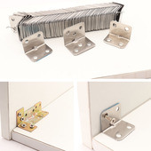 90度直角固定器铁角码 三角铁桌椅木板连接件加固层板托L型支架