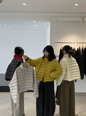 爆火胶囊款 三星可溯源90白鸭绒不臃肿短款排骨羽绒服