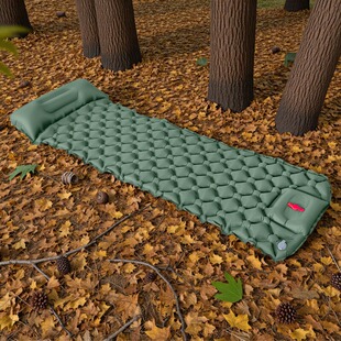 内置脚踩充气垫菱形气囊便携式户外帐篷睡垫野营超轻便携防潮垫