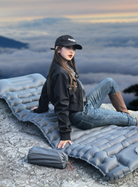 新款厚8cm户外充气睡垫帐篷睡垫内置泵气垫床户外露营防潮午休垫