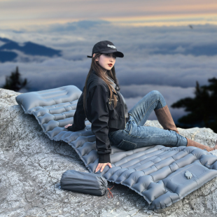 新款 厚8cm户外充气睡垫帐篷睡垫内置泵气垫床户外露营防潮午休垫