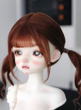 bjd娃娃假发4分6分8分ob11娃娃仿滩羊毛假发
