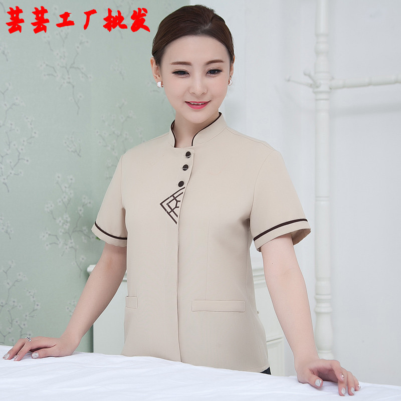 酒店制服保洁工作服短袖保洁服夏装酒店清洁工宾馆客房服装PA