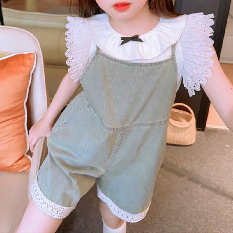 亲子装洋气时髦T恤+牛仔裤2件套